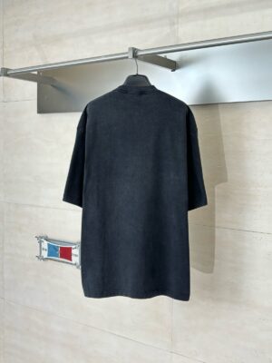 발렌시아가 BB 더블 B 로고 프린트 반팔 티셔츠 Ceo307-3 - 이미지 3