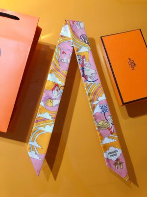 에르메스 트윌리 쁘띠 방도 스카프 PHMS2221-3 - 이미지 3