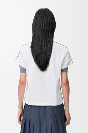 로에* 아나그램 로고 코튼 루즈핏 반팔 티셔츠 RA4134 - 이미지 4