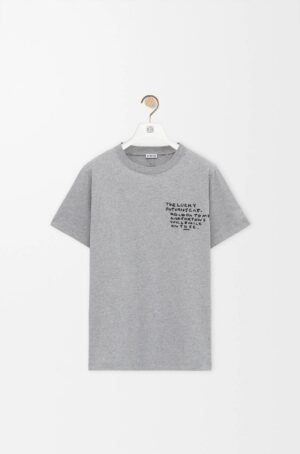 로에* × 루이스 웨인 그래픽 코튼 반팔 티셔츠 RA4148