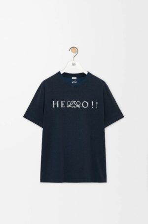로에* 헬로 아나그램 코튼 반팔 티셔츠 RA4149