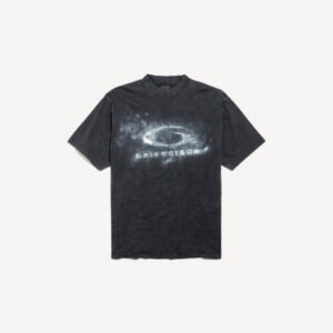 발렌시아가 Washed Crayon Loop 프린트 티셔츠 RA4152