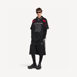발렌시아가 × NBA 로고 트랙 쇼츠 팬츠 RA4184 - 이미지 3