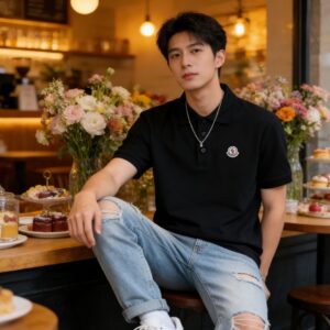 몽클레어 패치 반팔 폴로 티셔츠 YP2048 - 이미지 5