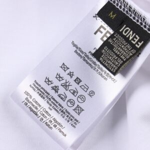 펜디 FF 로고 자수 펫 그래픽 반팔 티셔츠 YP2050-2 - 이미지 8