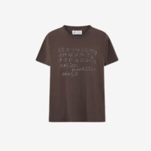 메종 마르지엘라 넘버 그래픽 오버핏 반팔 티셔츠 RA4214