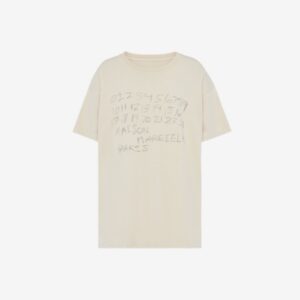 메종 마르지엘라 넘버 그래픽 오버핏 반팔 티셔츠 RA4214-2