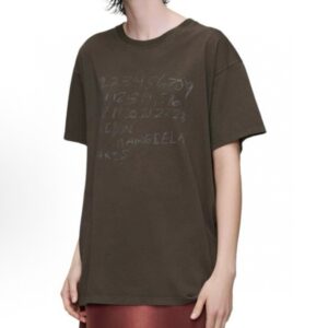 Alternative view of 메종 마르지엘라 넘버 그래픽 오버핏 반팔 티셔츠 RA4214