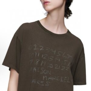 메종 마르지엘라 넘버 그래픽 오버핏 반팔 티셔츠 RA4214 - 이미지 3