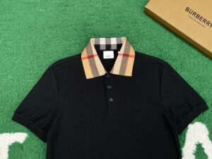 버버리 체크 칼라 코튼 폴로 셔츠 RA4236 - 이미지 4