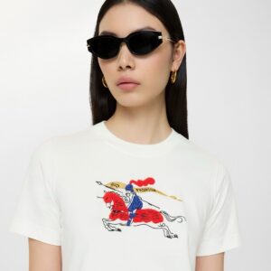 버버리 자수 로고 반팔 티셔츠 RA4264-4 - 이미지 3
