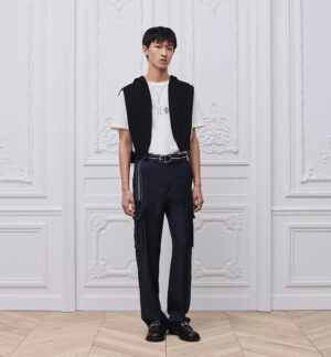 디올 리버스 자수 로고 반팔 티셔츠 RA4289-2 - 이미지 4