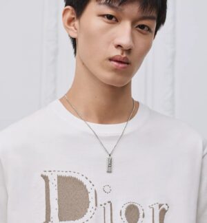 디올 리버스 자수 로고 반팔 티셔츠 RA4289-2 - 이미지 3