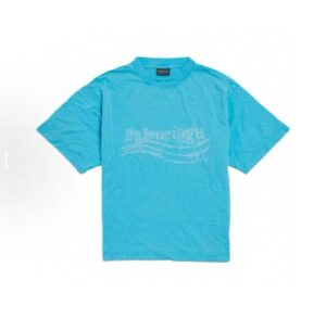 발렌시아가 WASHED CRAYON 로고 워싱 반팔 티셔츠 RA4306-2