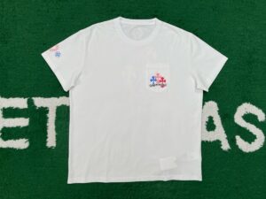 크롬하츠 크로스 레터링 반팔 티셔츠 RA4309-2 - 이미지 3