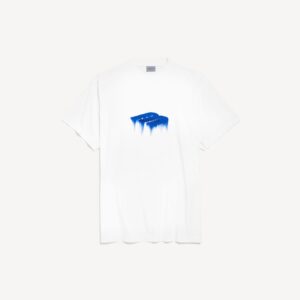 발렌시아가 3M 아트워크 로고 오버핏 반팔 티셔츠 66st756