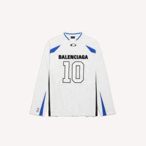 발렌시아가 x NBA 메쉬 배색 오버핏 긴팔 티셔츠 66st750