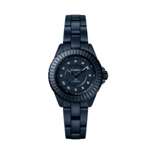 샤넬 J12 블루 세라믹 33mm 오토매틱 여성 워치 큐빅 다이얼