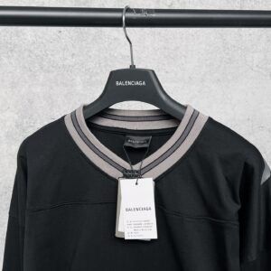 발렌시아가 풋볼 V넥 로고 오버핏 긴팔 티셔츠 66st749-2 - 이미지 8