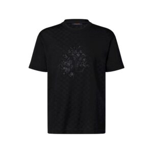 루이비* Damier 자수 로고 반팔 티셔츠 RA4403