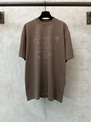 Alternative view of 메종 마르지엘라 넘버 로고 코튼 티셔츠 66ST403