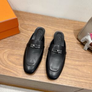에르메* 오즈 뮬 블랙 블랙 - 이미지 3