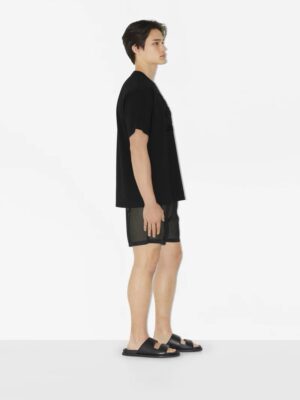 버버* EKD 플록 자수 로고 반팔 티셔츠 66ST524-2 - 이미지 4
