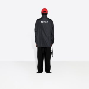 발렌시아* DEFILE 더블레이어 윈드브레이커 자켓 블랙 LK302 - 이미지 4