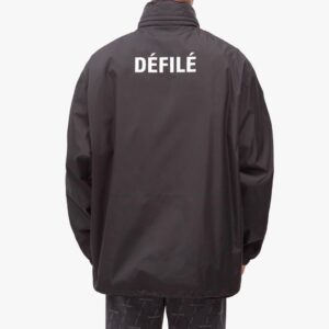 발렌시아* DEFILE 더블레이어 윈드브레이커 자켓 블랙 LK302 - 이미지 7