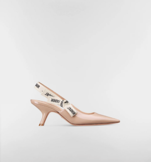 디* J'Adior 슬링백 페이턴트 레더 힐 454039-2 6.5cm