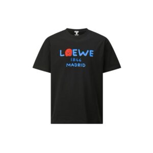 로에* 애니멀 그래픽 자수 반팔 티셔츠 화이트 66ST529-3