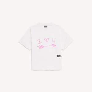 발렌시아* I Love U 미디엄 핏 반팔 티셔츠 RA5312-2