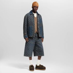 Alternative view of 루이비* LV 자수 모노그램 데님 워크 재킷 RA3672