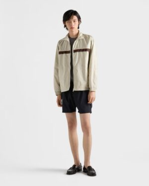 Alternative view of 프라* Re-Nylon 배색 집업 재킷 RA3675