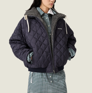 Alternative view of 미우미* 시어링 칼라 퀼팅 패딩 재킷 MU328629