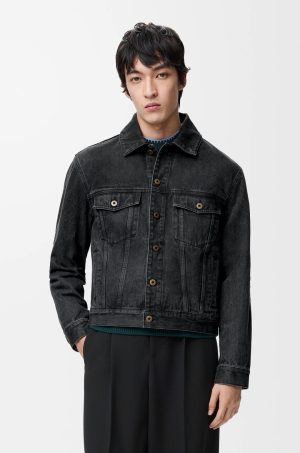 로에* 아나그램 자수 데님 재킷 RA5235 - 이미지 3