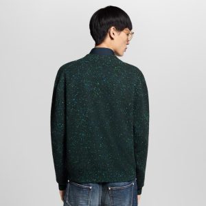 루이비* LV 로고 캐시미어 브이넥 가디건 RA5247 - 이미지 5