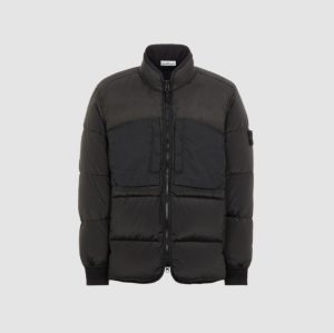 스톤아일랜* 와펜 믹스 패널 패딩 재킷 ST1033-2