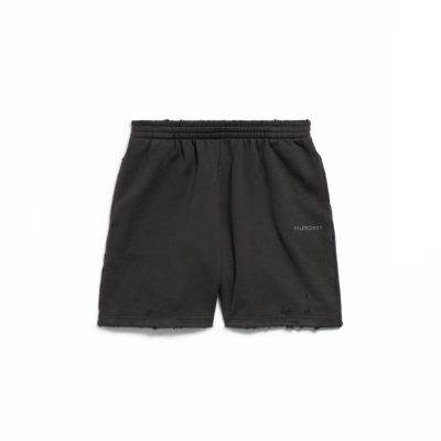 발렌시아* 크리스털 로고 디스트로이드 스웨트 쇼츠 1680374-A50