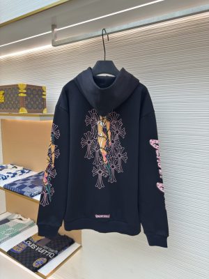 크롬하츠 데들리돌 블랙 후드 집업 뒷면