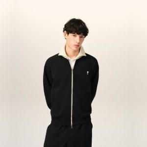 아* 파리스 남성 배색 하이넥 하트 로고 코튼 집업 RA5379 - 이미지 3
