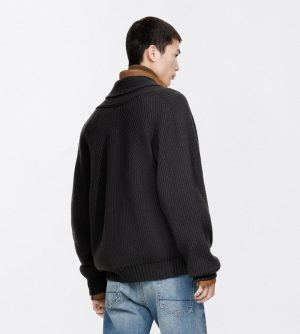 톰포* 남성 숄칼라 더블 브레스티드 니트 가디건 MAC3404 - 이미지 5