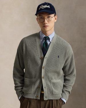 폴* 랄프로렌 남성 브이넥 코튼 니트 가디건 RA5373 - 이미지 3