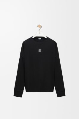 로에* 아나그램 자수 크루넥 긴팔 티셔츠 1687007-A30