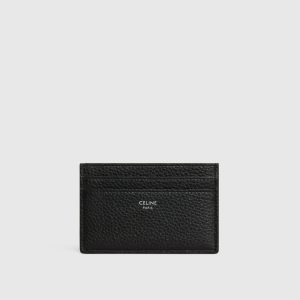 셀린* 블랙 그레인 가죽 카드지갑 10N763