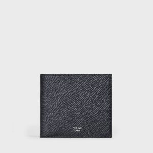 셀린* 남성 블랙 그레인 가죽 반지갑 10B653BEN