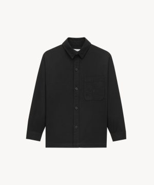 생로* YSL 자수 포켓 코튼 셔츠 재킷 66ST610