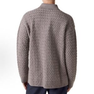 보테가베네* 남성 위빙 패턴 울 혼방 폴로 니트 RA5314 - 이미지 4