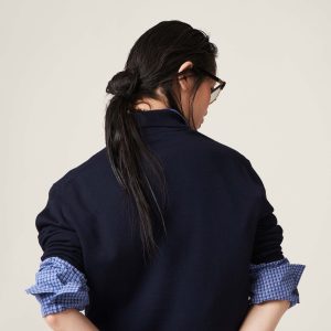 미우미* 로고 긴팔 폴로 울 니트 7020 - 이미지 4