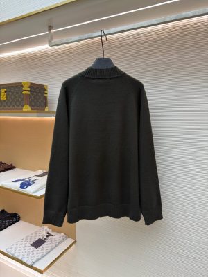 루이비* 로고 패치 브이넥 울 가디건 1687466 - 이미지 3